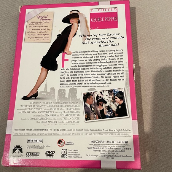 Breakfast at Tiffany’s- DVD - Picture 2 of 2